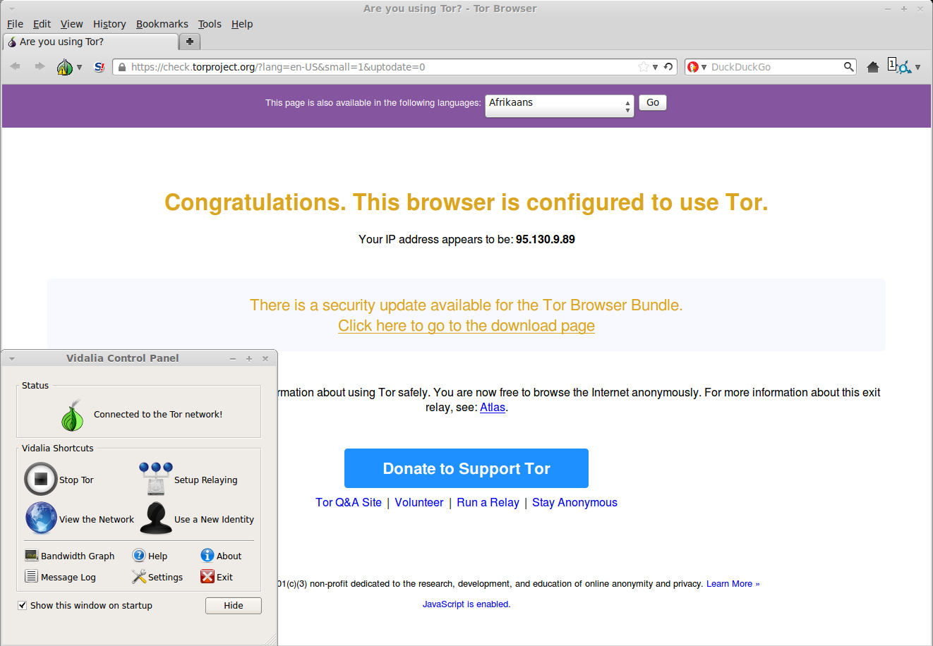jak vypada Tor prohlížeč